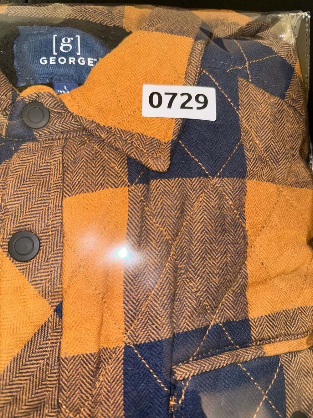 George Quilted Flannel Jacket-Large - Picture 6 of 6